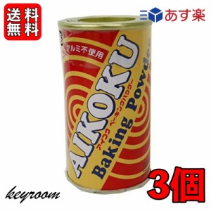 アイコク ベーキングパウダー 100g 3個 AIKOKU 愛国 ベーキングパウダー アルミフリー 膨脹剤 無添加 お菓子作り お菓子材料 パン作り パ