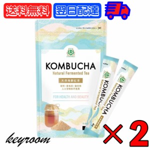 コンブチャ 無添加粉末 スティック 2個 (4g×12包) 天然発酵紅茶 仙台勝山館 無添加 粉末 紅茶 小分け 紅茶キノコ 酵素 酵素ドリンク 腸 