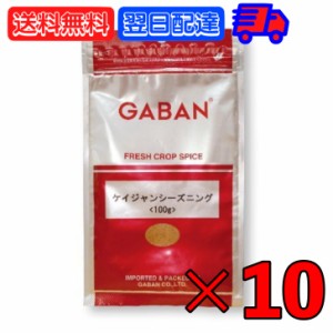 GABAN ギャバン スパイス ケイジャンシーズニング 100g 10個 ミックススパイス ハウス食品 香辛料 パウダー 業務用 大容量  ハーブ ケイ