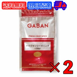 GABAN ギャバン スパイス ケイジャンシーズニング 100g 2個 ミックススパイス ハウス食品 香辛料 パウダー 業務用 大容量  ハーブ ケイジ