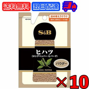 エスビー食品 S&B 袋入りヒハツ 13g ×10 SPICE＆HERB スパイス＆ハーブ エスビー S＆B パウダー powder ヒハツパウダー ロングペッパー 