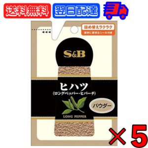 エスビー食品 S&B 袋入りヒハツ 13g ×5 SPICE＆HERB スパイス＆ハーブ エスビー S＆B パウダー powder ヒハツパウダー ロングペッパー 