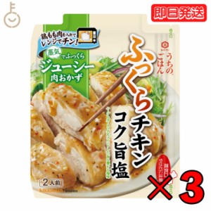 キッコーマン うちのごはん コク旨塩ふっくらチキン 62g 3個 kikkoman うちのご飯 おそうざいの素 惣菜 一品 料理の素 おかずの素 レンジ