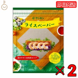 ケンミン ライスペーパー 120g 2個 四角いタイプ ケンミン食品 生春巻きの皮 健民 エスニック食材 ベトナム料理 お米の皮 グルテンフリー