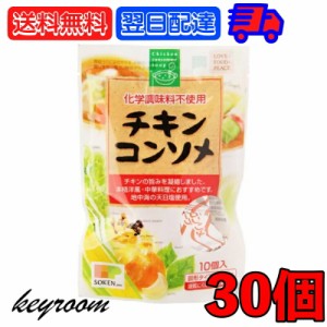 創健社 チキンコンソメ 無添加チキンコンソメ 30個 無添加 化学調味用不使用 固形 固形タイプ コンソメスープ カレー シチュー ポトフ お