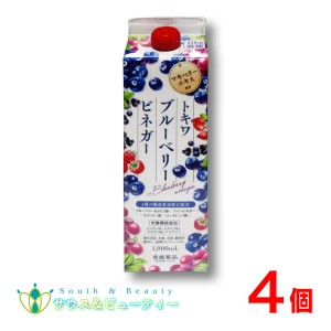 トキワ ブルーベリービネガー 4本　常盤薬品　ノエビアグループ　栄養機能食品　ビタミンB1 ビタミンB2 ビタミンB6 ナイアシン