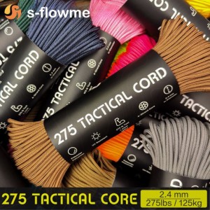 パラコード 2.4mm タクティカルコード 4芯 2.4mm x 30ｍ 【s-flowme ( スフローム ）】2.4mm パラコード パラコードアクセサリー アクセ