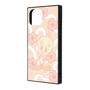 iPhone 15 14 13 ケース ルーニーテューンズ トゥイーティー カナリア 花柄 キャラクター グッズ 耐衝撃 スマホ カバー エアクッション 
