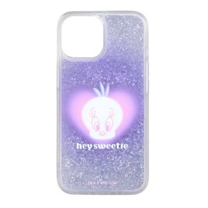 iPhone 15 14 13 ケース ルーニーテューンズ トゥイーティー キラキラ キャラクター グッズ スマホ カバー 動く スノードーム iPhone ア