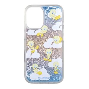 iPhone16 ケース ルーニーテューンズ トゥイーティー キラキラ キャラクター グッズ スマホ カバー 動く スノードーム iPhone 2024 6.1in