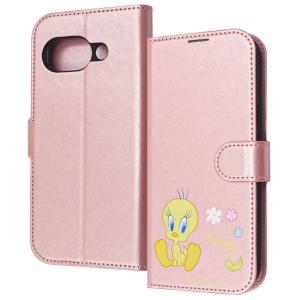 GooglePixel9a ケース 手帳型 トゥイーティー ルーニーテューンズ キャラクター グッズ 衝撃吸収 シンプル カード 収納 ポケット マグネ