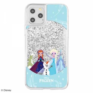 iPhone 11Pro グリッターケース ディズニー アナと雪の女王スノードーム ラメ カバー キラキラ 保護 かわいい おしゃれ 可愛い イングレ