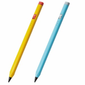 エレコム iPad用 タッチペン スタイラスペン 充電式 USB Type-C 充電 傾き感知 誤作動防止 磁気吸着 ペン先2mm スリム 握りやすい三角形 