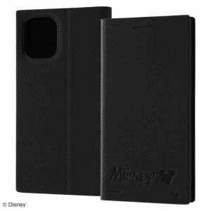 iPhone 12mini 手帳型ケース ディズニー ミッキーマウス 耐衝撃 手帳カバー レザー カードポケット スタンド機能 収納 おしゃれ シンプル