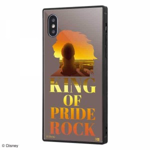 iPhone XS iPhone X 耐衝撃ケース ディズニー ライオンキング カバー 四角 スクエア 保護 衝撃吸収 おしゃれ かわいい イングレム IQ-DP2