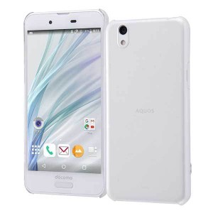 AQUOS sense/lite/basic ハードケース クリア カバー 3Hコート 薄い 硬度3H ストラップホール シンプル イングレム RT-AQSEC3-C