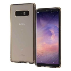 Galaxy Note 8 耐衝撃ケース ブラック ハイブリッドカバー 衝撃吸収 硬度6H 保護 シンプル イングレム IN-GN8CC8-BM