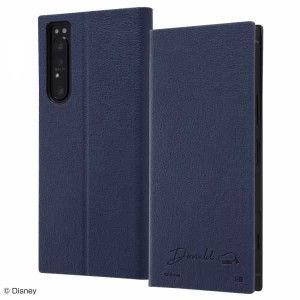 Xperia 1 II 手帳型ケース ディズニー ドナルド カバー マグネット レザー カードポケット かわいい おしゃれ イングレム RT-RDXP1M2TBC7