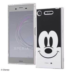 Xperia XZ1 TPUソフトケース ディズニー ミッキー カバー 衝撃 保護 可愛い おしゃれ キャラ マット イングレム IN-RDXZ1H-MK