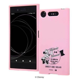 Xperia XZ1 シリコンケース ディズニー ミニー カバー さらさら 保護 マット かわいい おしゃれ 可愛い イングレム RT-RDXZ1E-MN