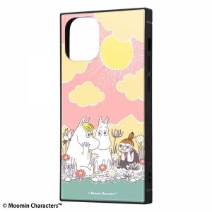 iPhone 12mini 耐衝撃ケース ムーミン コミック_1 ハイブリッド スクエア 四角 シンプル おしゃれ かわいい キャラ イングレム IQ-AP26K3