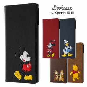 Xperia 10 III ケース ディズニー ミッキーマウス/ミニーマウス/ドナルドダック/チップ_デール/プー 手帳型 カバー カードポケット 収納