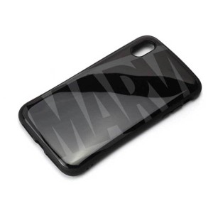 iPhone XSMax ケース MARVEL ロゴ/ブラック＆グレー ハイブリッド カバー 耐衝撃 耐振動 軽量 シンプル オシャレ おしゃれ カッコイイ キ