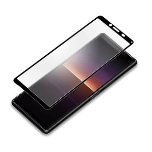 Xperia 10II 液晶画面保護ガラスフィルム アンチグレア 3D ハイブリッド クリア 高硬度 撥水 撥油 PGA