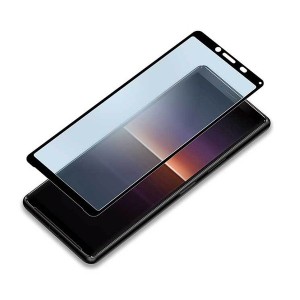 Xperia 10II 液晶画面保護ガラスフィルム ブルーライト低減/アンチグレア 3D ハイブリッド クリア 高硬度 撥水 撥油 PGA