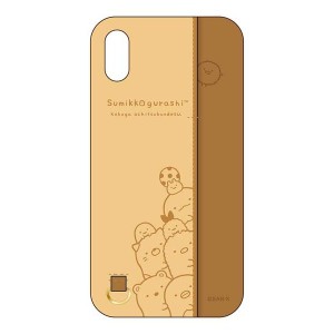 iPhone X ケース すみっコぐらし すみっコぐらし／のぞき ハードカバー ポケット かわいい 可愛い おしゃれ オシャレ キャラ PGA