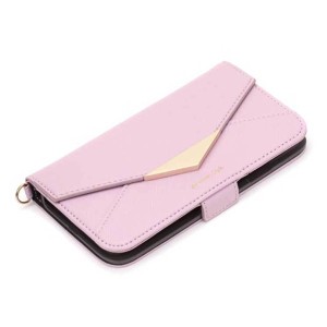 iPhone 11Pro ケース パープル 手帳型 レター 手紙 カバー ミラー カードポケット シンプル オシャレ おしゃれ 可愛い かわいい PGA