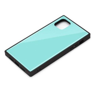 iPhone 11ProMax ケース ブルー ケース ガラス ハイブリッド 飛散防止加工 シンプル おしゃれ オシャレ PGA