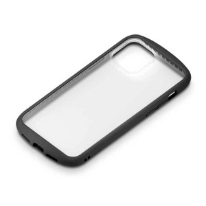 iPhone 12ProMax ケース ブラック ガラスタフケース カバー ラウンド シンプル おしゃれ PGA