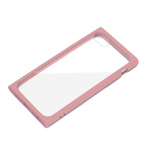 iPhone SE(第2世代)/8/7/6s/6 ケース ピンク ガラスタフケース カバー ラウンド シンプル おしゃれ PGA