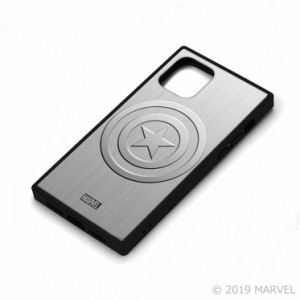 iPhone 11Pro ケース MARVEL キャプテン・アメリカ/シルバー カバー ガラス ハイブリッド カッコイイ かっこいい シンプル おしゃれ キャ