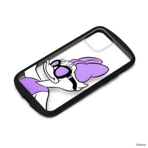 iPhone 12mini ケース ディズニー デイジーダック ガラスタフケース カバー ラウンド 可愛い かわいい おしゃれ キャラ PGA
