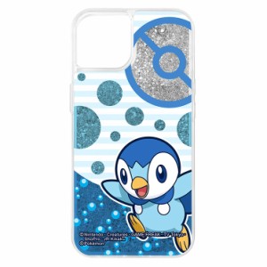 iPhone 13 ケース ポケモン ポッチャマ グリッターカバー ラメ キラキラ かわいい 可愛い おしゃれ オシャレ キャラ イングレム