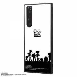 Xperia 1 II 耐衝撃ケース ディズニー トイストーリー ハイブリッドカバー KAKU スクエア 四角 キャラ おしゃれ かわいい 可愛い IQ-DXP1