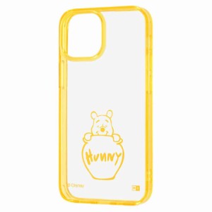 iPhone 13mini ケース ディズニー プー ハイブリッドカバー クリア 透明 保護 可愛い かわいい おしゃれ オシャレ キャラ イングレム