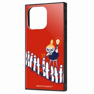 iPhone 13Pro ケース ムーミン リトルミイとニョロニョロ 耐衝撃ハイブリッドカバー KAKU 四角 スクエア かわいい 可愛い おしゃれ オシ