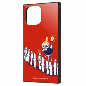 iPhone 13ProMax ケース ムーミン リトルミイとニョロニョロ 耐衝撃ハイブリッドカバー KAKU 四角 スクエア かわいい 可愛い おしゃれ オ