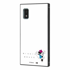 AQUOS wish2 AQUOS wish  ケース ディズニー ミニーマウス ジャンプ 耐衝撃 ハイブリッド カバー KAKU 四角 スクエア かわいい 可愛い お