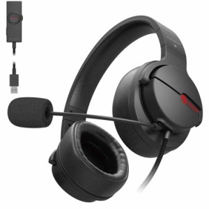 エレコム ヘッドセット オーバーヘッド ゲーミング 両耳 φ3.5mm4極ミニプラグ FPS PS5 PS4 任天堂スイッチ ブラック ELECOM