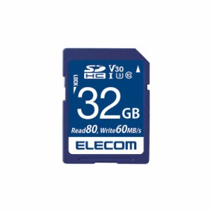 エレコム SD カード 32GB UHS-I 高速データ転送 データ復旧サービス ELECOM