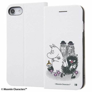 iPhone SE(第2世代)/8/7 手帳型ケース ムーミン コミック カバー マグネット スマート カードポケット おしゃれ 可愛い かわいい イング