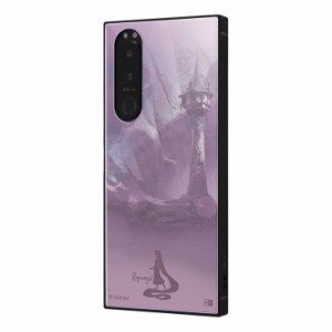 Xperia 5 III  ケース ディズニー ラプンツェル_塔 耐衝撃カバー ハイブリッド KAKU スクエア 四角 かわいい 可愛い おしゃれ シンプル 