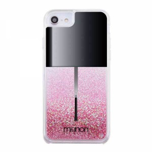 iPhone SE(第2世代)/8/7 グリッターケース マニキュア ピンク ラメ カバー キラキラ 保護 かわいい おしゃれ 可愛い イングレム IJ-P76LG