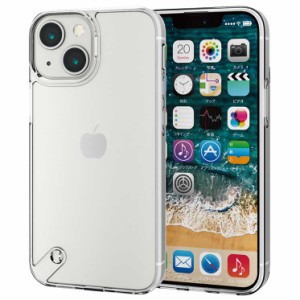 エレコム iPhone13 mini ケース カバー ハイブリッドケース ストラップホール付 クリア ELECOM