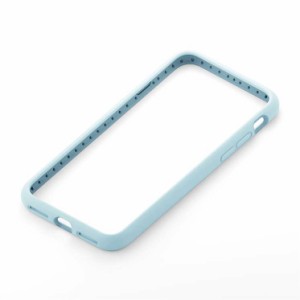 iPhone SE 第3世代 第2世代 8 7 ケース ブルー スリムシリコンバンパー カバー 軽量 さらさら かわいい 可愛い おしゃれ オシャレ シンプ
