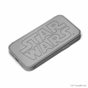 iPhone 13mini ケース STARWARS スター・ウォーズ ダース・ベイダー 手帳型 カバー MIL規格 マグネット クリア 透明 カードポケット かわ